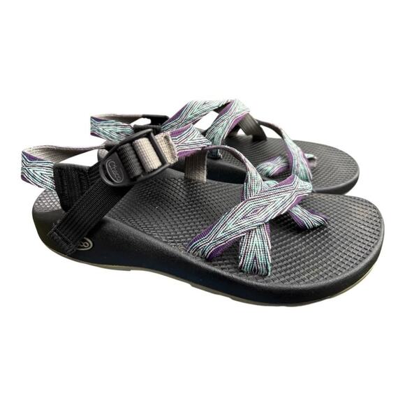 Chaco Yampa Toe Loop Water Sport Sandal Pixel Weave Women size 10 WIDE - Picture 1 of 6